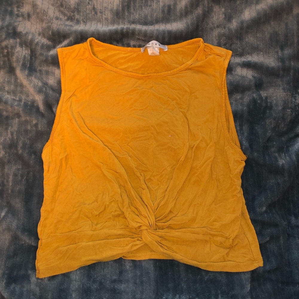 Tied Cropped Tank Top